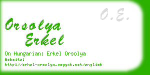 orsolya erkel business card